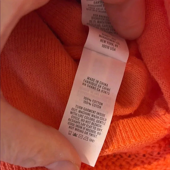 aerie Orange Crop Ribbed Tank Top with Scoop Neck and Sleeveless Design - Picture 4 of 4